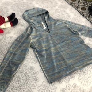 Men’s Lululemon multi color stretch knit 1/4 zip hoodie - size medium